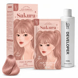 Kota Cosmetics Sakura Thailand Hair Color Pink Blonde - 100ml + 100ml