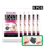 شرائط الأنف السوداء من دكتور راشيل (6 قطع) - شرائط إزالة الرؤوس السوداء من الأنف