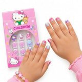 Hello Cutie Kids Cartoon Nail Art 12 Pack - 5008