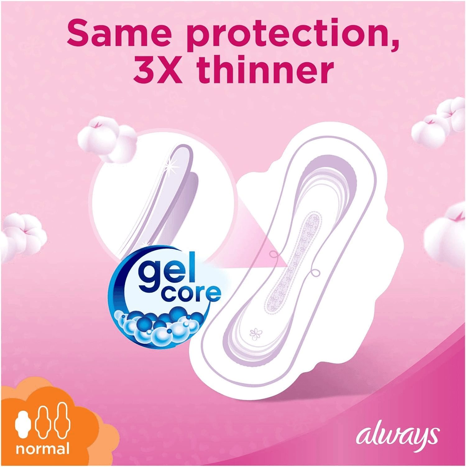 Always Cottony Soft Ultra Thin Normal Sanitary Pads - 20 Pcs - Pinoyhyper Always Cottony Soft Ultra Thin Normal Sanitary Pads - 20 Pcs - Pinoyhyper