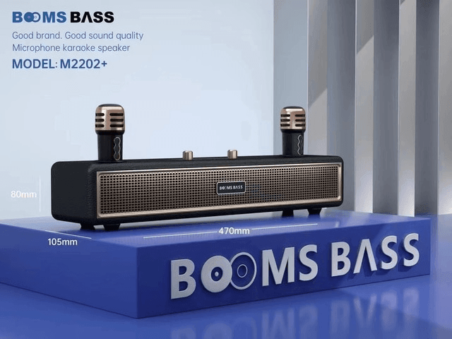Booms Bass Portable & Wireless Karaoke Speaker - M2202+ - Pinoyhyper Booms Bass Portable & Wireless Karaoke Speaker - M2202+ - Pinoyhyper