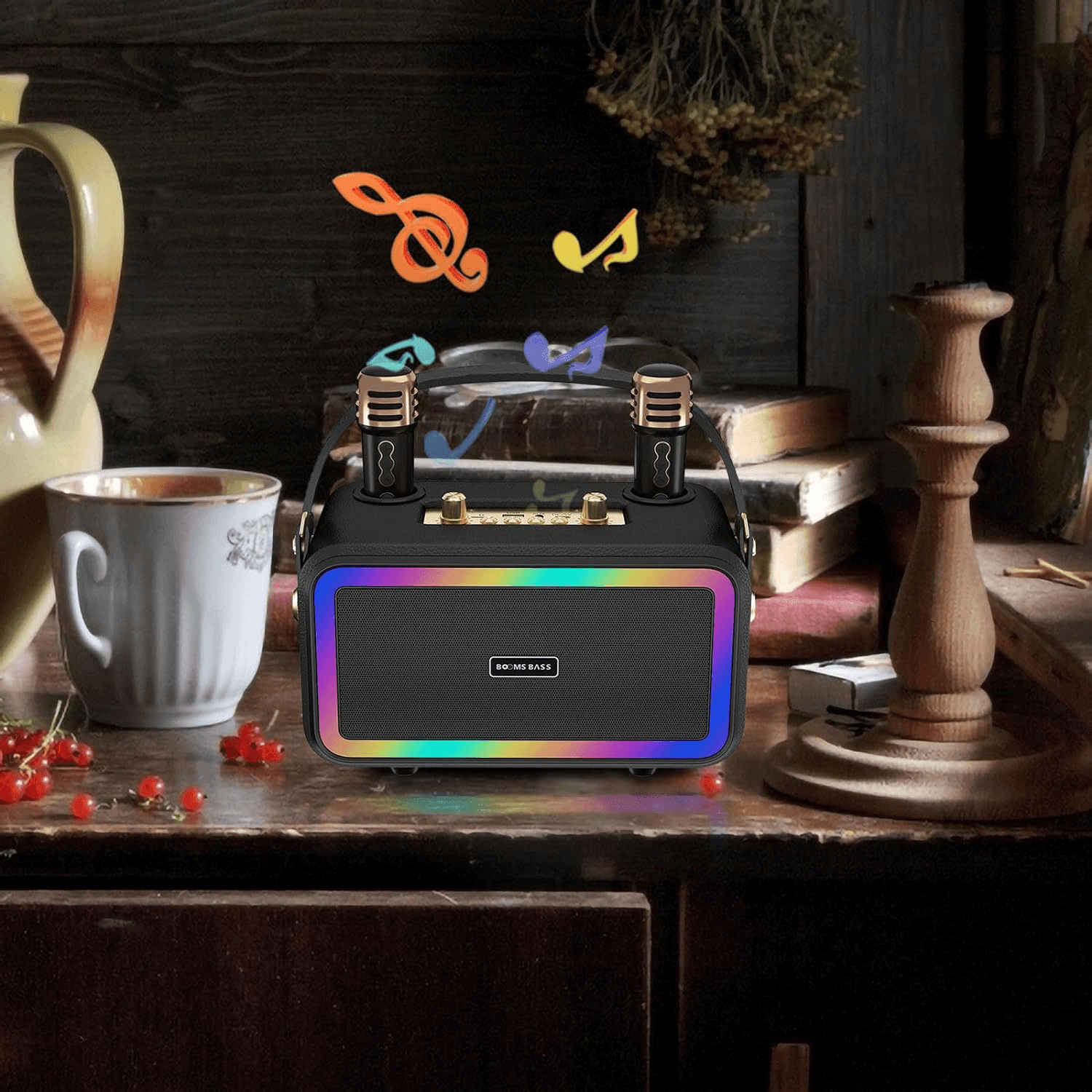 Booms Bass Portable & Wireless Karaoke Speaker - M3201+ - Pinoyhyper Booms Bass Portable & Wireless Karaoke Speaker - M3201+ - Pinoyhyper