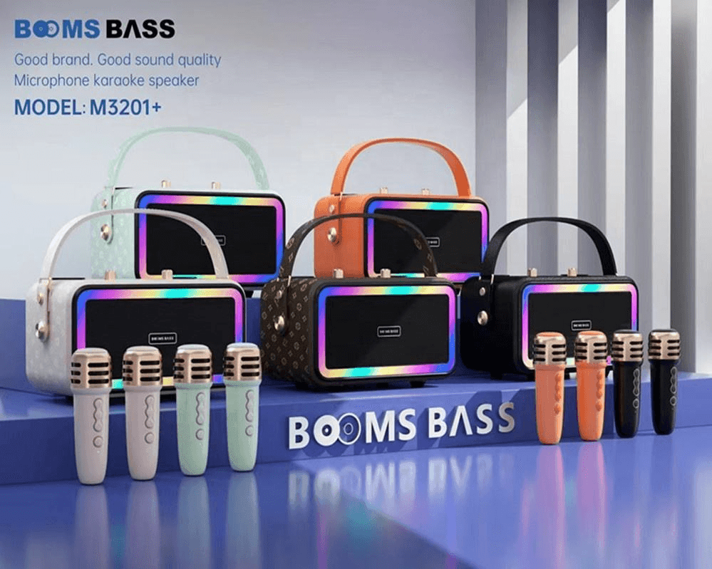 Booms Bass Portable & Wireless Karaoke Speaker - M3201+ - Pinoyhyper Booms Bass Portable & Wireless Karaoke Speaker - M3201+ - Pinoyhyper