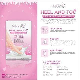 Brilliant Skin Heel and Toe Milk Foot Mask (Pink) - Pinoyhyper Brilliant Skin Heel and Toe Milk Foot Mask (Pink) - Pinoyhyper