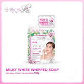 Brilliant Skin Milky White Whipped Soap - 100g - Pinoyhyper