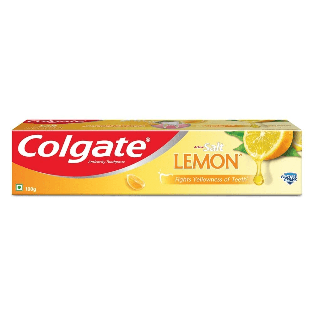 Colgate Active Salt Lemon Germ Fighting Toothpaste - 100g - Pinoyhyper