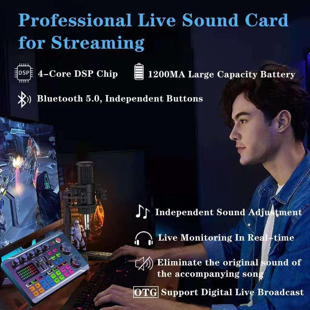 Condenser Microphone BM800 + F66 Version Sound Card Complete Set - Pinoyhyper Condenser Microphone BM800 + F66 Version Sound Card Complete Set - Pinoyhyper