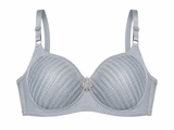 Premium Textured Full Coverage Comfort Bra with Adjustable Straps - TCBAS05