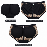 Women's Padded Butt Lifter Panty with Detachable Pads - K857