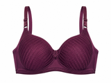 Premium Textured Full Coverage Comfort Bra with Adjustable Straps - TCBAS05