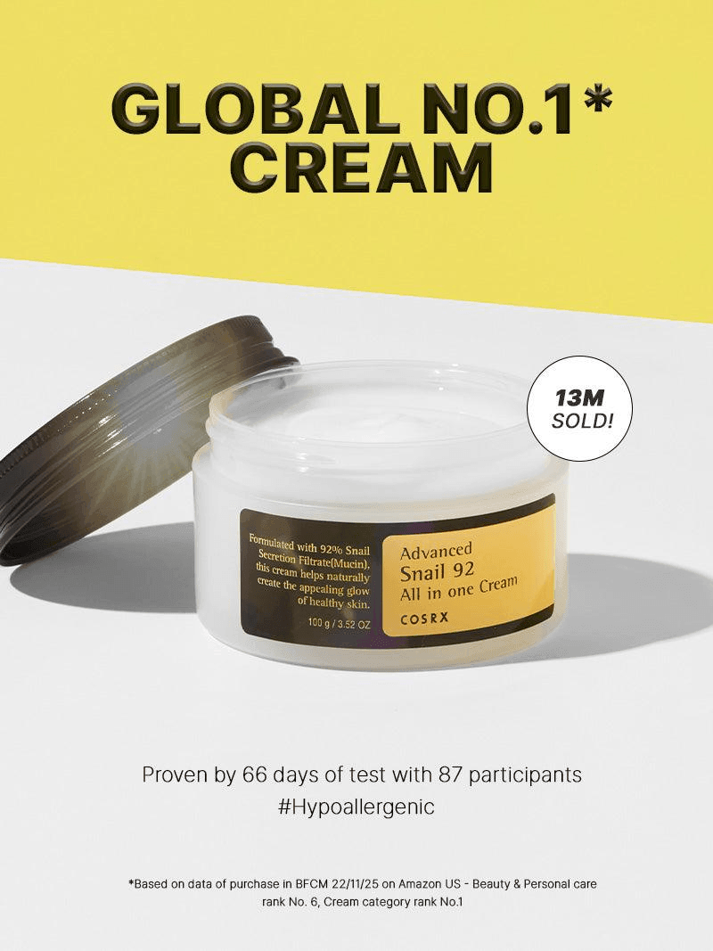 COSRX Advanced Snail 92 All In One Cream - 100g (Original) - Pinoyhyper COSRX Advanced Snail 92 All In One Cream - 100g (Original) - Pinoyhyper