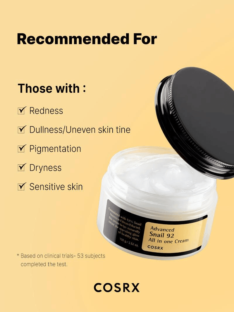 COSRX Advanced Snail 92 All In One Cream - 100g (Original) - Pinoyhyper COSRX Advanced Snail 92 All In One Cream - 100g (Original) - Pinoyhyper