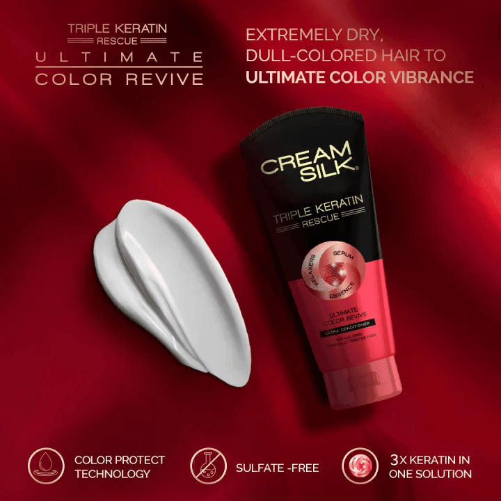Cream Silk Triple Keratin Rescue Color Revive Hair Conditioner - 300ml - Pinoyhyper Cream Silk Triple Keratin Rescue Color Revive Hair Conditioner - 300ml - Pinoyhyper