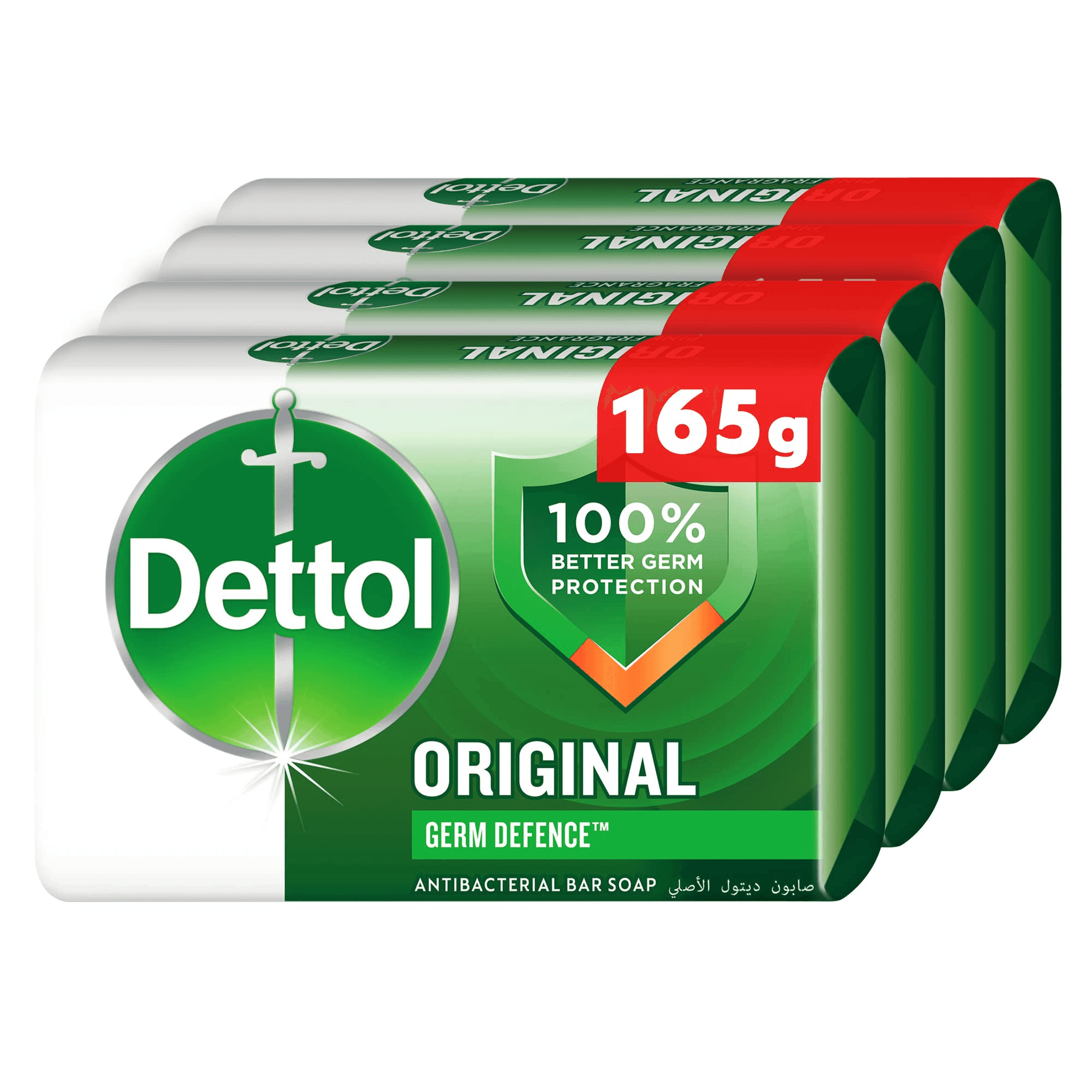 Dettol Original Germ Defence Anti-Bacterial Bar Soap 4 × 165g - Pinoyhyper Dettol Original Germ Defence Anti-Bacterial Bar Soap 4 × 165g - Pinoyhyper