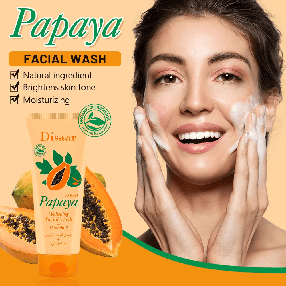 Disaar Papaya Extract Vitamin E Whitening Facial Wash - 100g - Pinoyhyper Disaar Papaya Extract Vitamin E Whitening Facial Wash - 100g - Pinoyhyper
