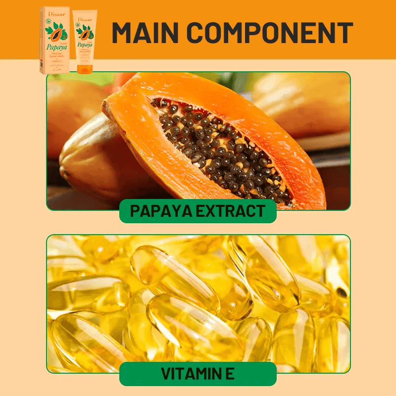 Disaar Papaya Extract Vitamin E Whitening Facial Wash - 100g - Pinoyhyper Disaar Papaya Extract Vitamin E Whitening Facial Wash - 100g - Pinoyhyper