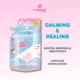 A Bonne Rose & Sakura Thousand White Sugar Salt Scrub - 350g