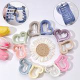 Unique Heart Design Hair Claw Clips - 12 Pcs (C143)