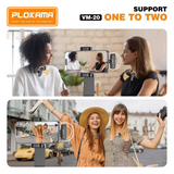 Plokama Wireless Microphone For Live Show Interview & Vlog VM-20