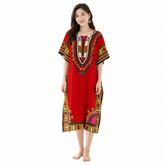 Angelina Print Kaftan Dress -01A#