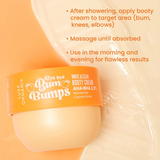 Luxe Organix Bye Bye Bum Bumps White & Clear Booty Scrub - 230g