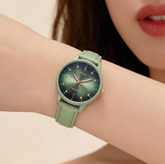 Oulijia Casual Minimalist Leather Strap Watch - OMW1005