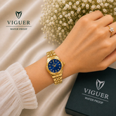 Viguer Luxury Metallic Analog Watch for Women - 1881