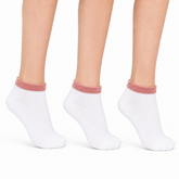 White Color Ankle Socks 3 Pairs Set - (10-12y) ALS3P03