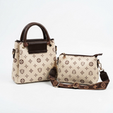 Women’s Double Handle Handbag Set - 9375-1#