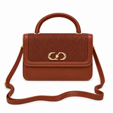 Women’s Textured Top Handle Shoulder Bag - 1030