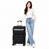 Scorpio 20 Inch Cabin Size Luggage Trolly Bag Black - 7019
