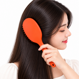 Afkar Orange Oval Paddle Hair Brush