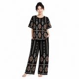 Women's Soft Cotton Printed Top & Palazzo Set – T-0621