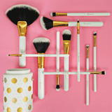 BH Cosmetics Polka Dots Makeup Brushes Set - 11 Brushes