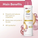 Dove Even Tone Calendula Oil & Vitamin E Deodorant Spray - 150ml