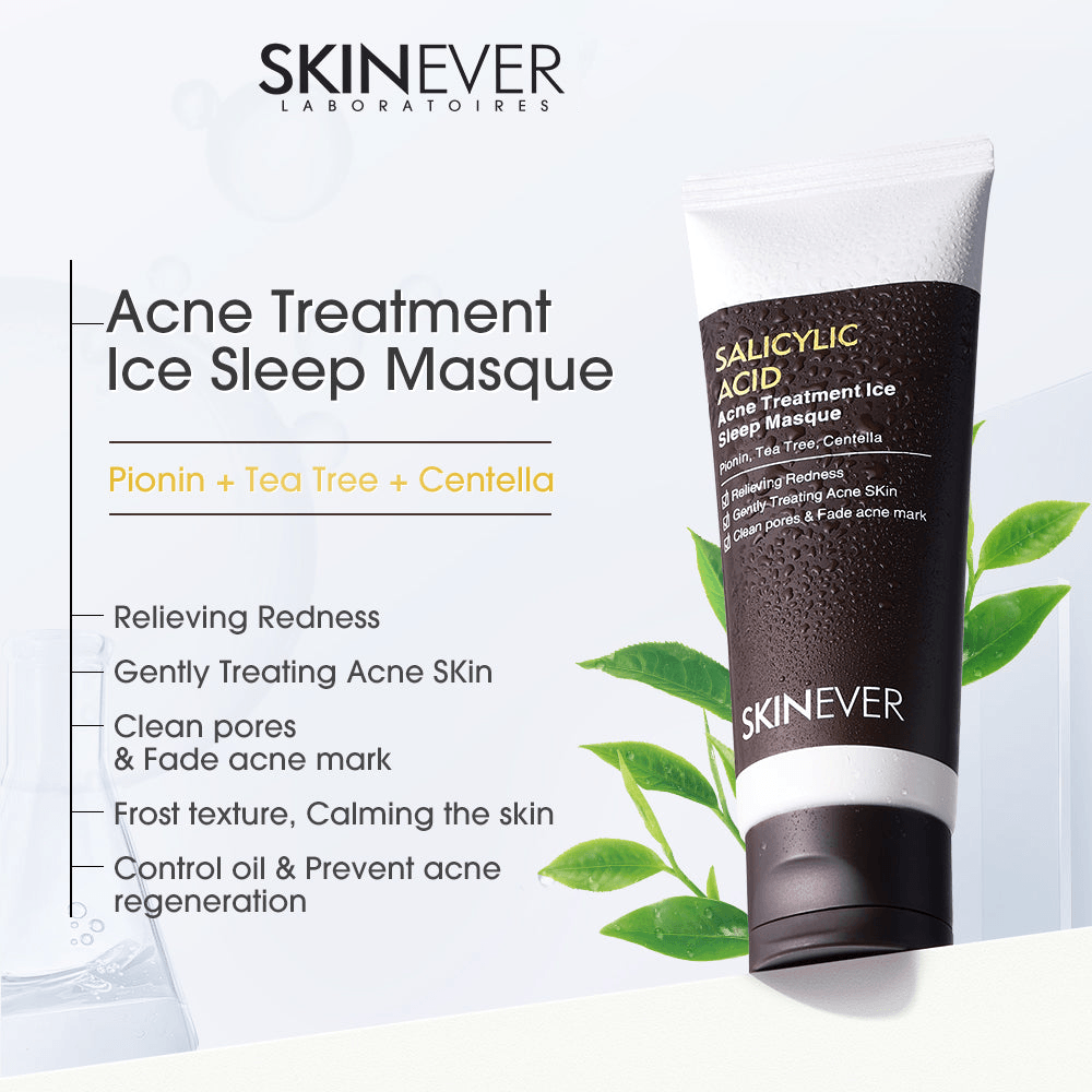 Skinever Salicylic Acid Acne Treatment Ice Sleep Masque - 75ml Skinever Salicylic Acid Acne Treatment Ice Sleep Masque - 75ml