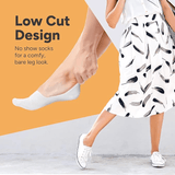 Fashion Non-Slip Heel Women's Invisible Socks - 3 Pairs