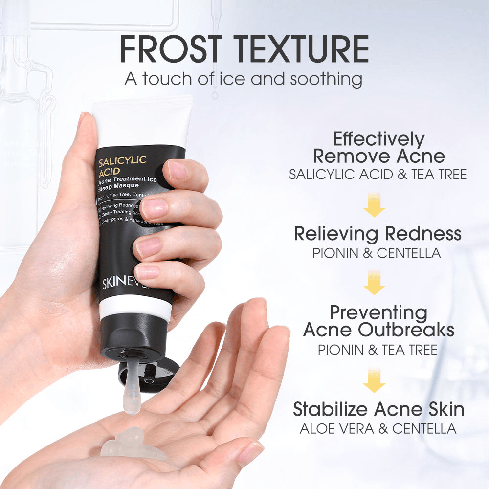 Skinever Salicylic Acid Acne Treatment Ice Sleep Masque - 75ml Skinever Salicylic Acid Acne Treatment Ice Sleep Masque - 75ml