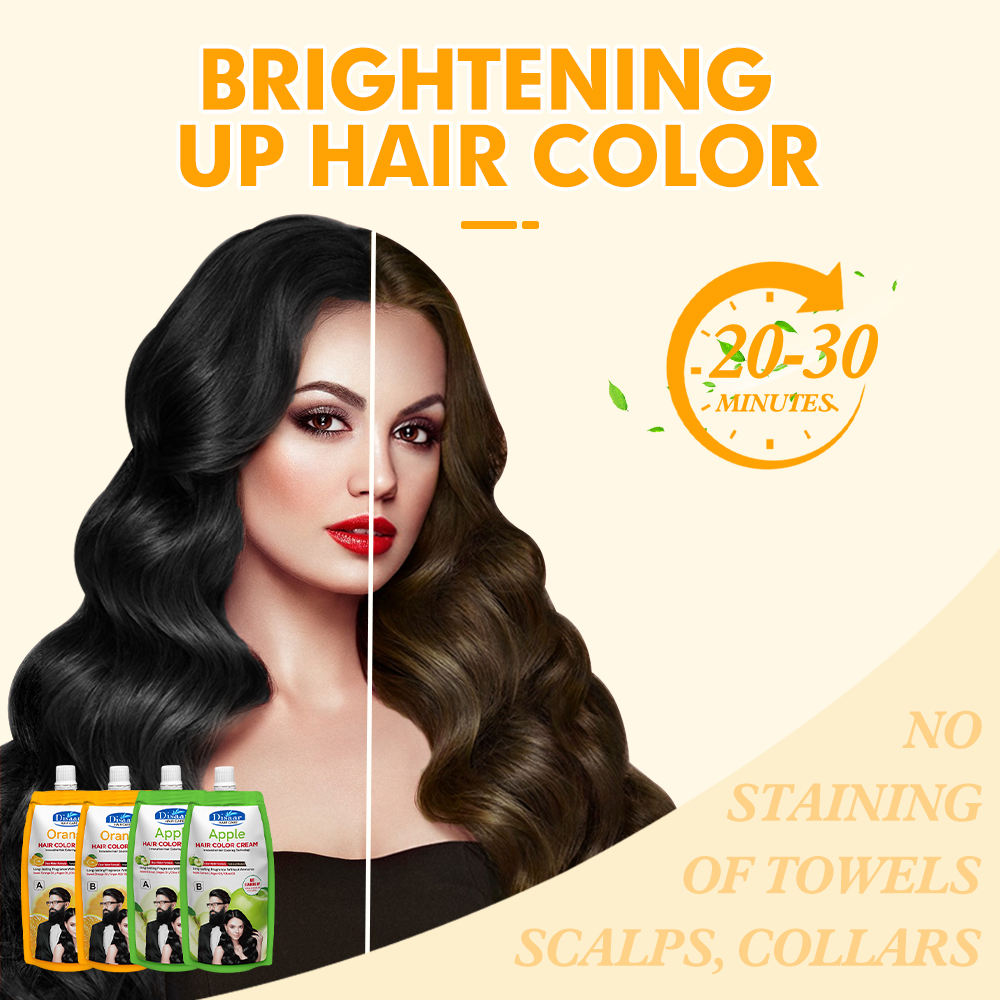 كريم ديسار لتلوين الشعر باللون البرتقالي بني طبيعي - 500 مل + 500 مل كريم ديسار لتلوين الشعر باللون البرتقالي بني طبيعي - 500 مل + 500 مل