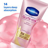 Vaseline Gluta-Hya Serum Burst Lotion Dewy Radiance 70X - 300ml