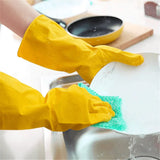 Latex Household Rubber Gloves Cleaning (Size - M)