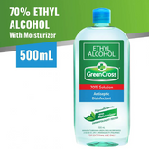 Green Cross Ethyl Alcohol with Moisturizer 70% Solution - 500ml