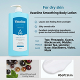 Vaseline 24H Smoothing Body Lotion - 1000ml