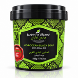 Jardin D Oleane Moroccan Black Soap with Olive Oil & Argan Oil + Free Loofah