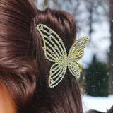 Unique Design Metal Hair Claw Clips Gold Color - 2 Pcs (C115)