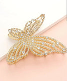 Unique Design Metal Hair Claw Clips Gold Color - 2 Pcs (C115)