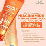 Luxe Organix Niacinamide + Tranexamic Acid Youthful Glow Serum Lotion - 200ml
