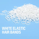 Mini Elastic Rubber Bands White Color KT-108-A