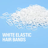 Mini Elastic Rubber Bands White Color KT-108-A