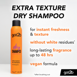 Got2b Dry Shampoo Extra Texture Grapefruit & Amber - 200ml